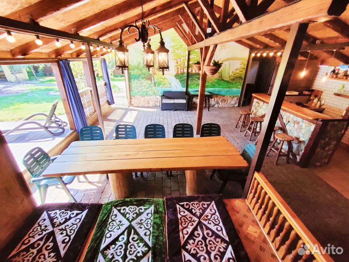 Аренда теплой беседки с теплым бассейном