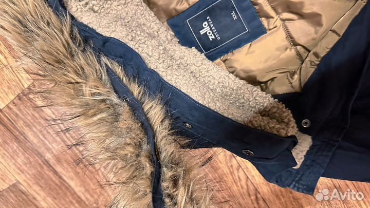 Мужская зимняя парка удлиненная