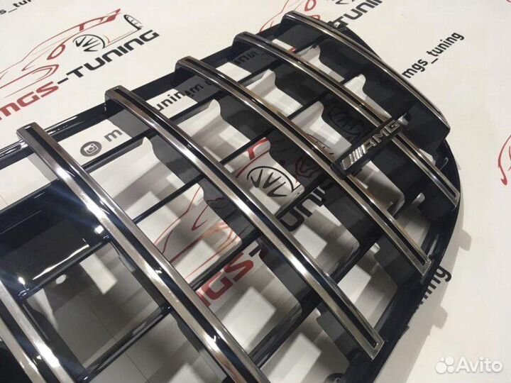 Решетка на Mercedes GLS X166 GT-AMG Дистроник