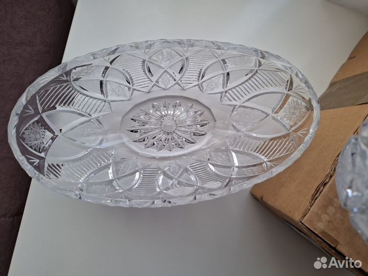 Новая хрустальная ваза-ладья, Чехословакия