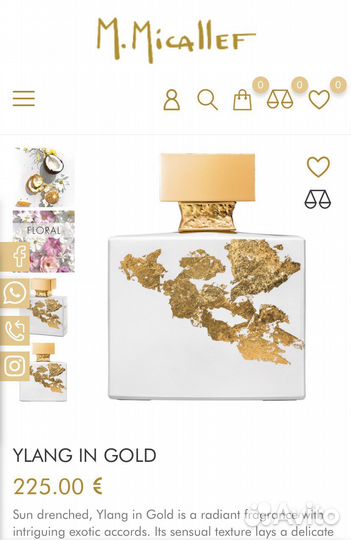 M. micallef ylang IN gold edition speciale