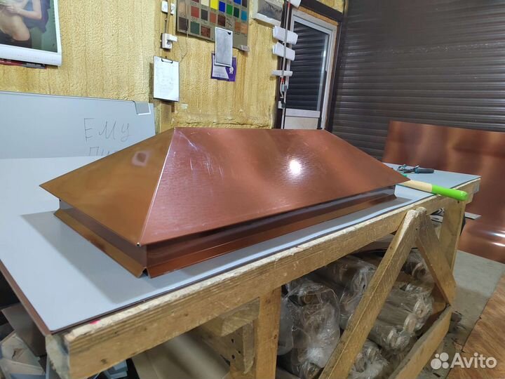 Колпаки, крышки для заборов и дымоходов. Монтаж