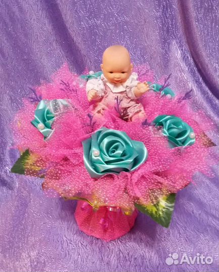 Букет с пупсом