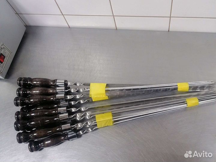 Шампуры с деревянной ручкой