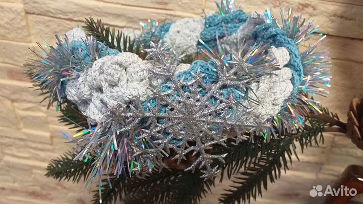 Повязка на голову новогодняя