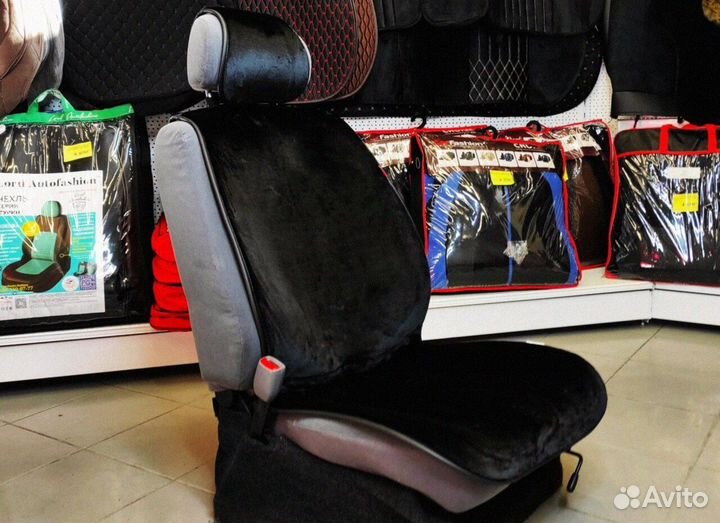 Меховые накидки на сидения