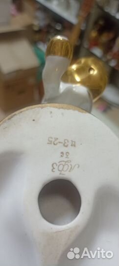 Фарфоровая статуэтка конь огонь лфз