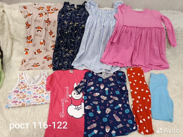 Детские вещи пакетом для девочек 116 122