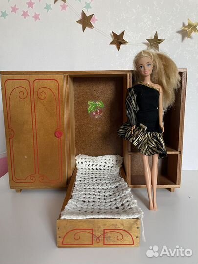 Мебель для куклы деревянная