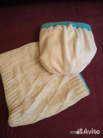 Зимняя шапка для девочки 52-56раз