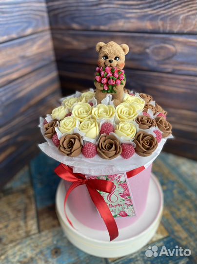 Шоколадный вкусный сладкий букет подарок