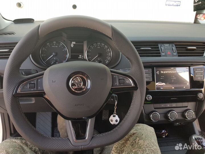 Руль эрго спорт дизайн мульти Skoda кожа