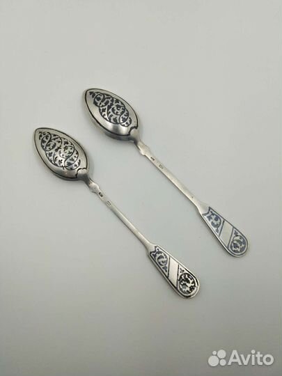Ложка чайная серебро 875 Кубачи СССР 50-е годы