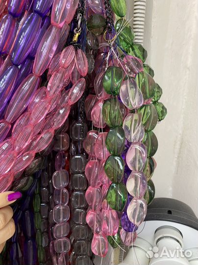 Бусины на нитях для штор и для рукоделия