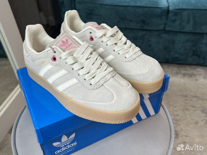 Кроссовки Adidas Samba натуральные