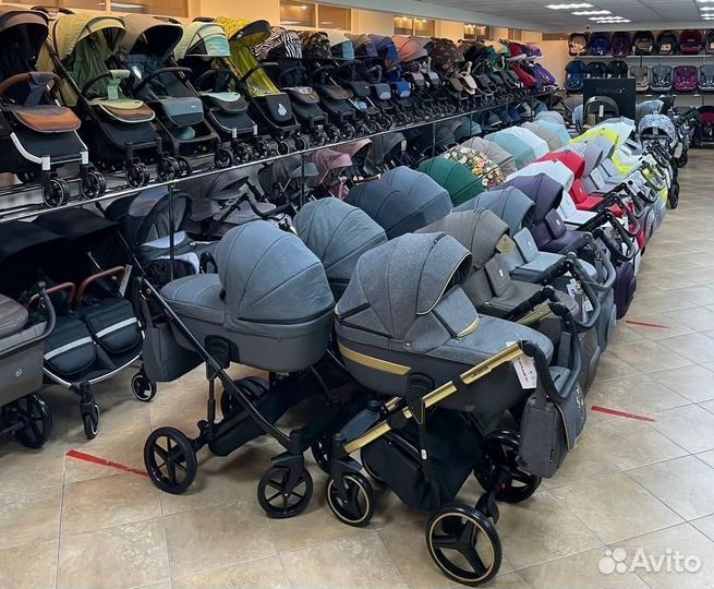 Коляска 2в1 Adamex Luciano Deluxe (бежевая)