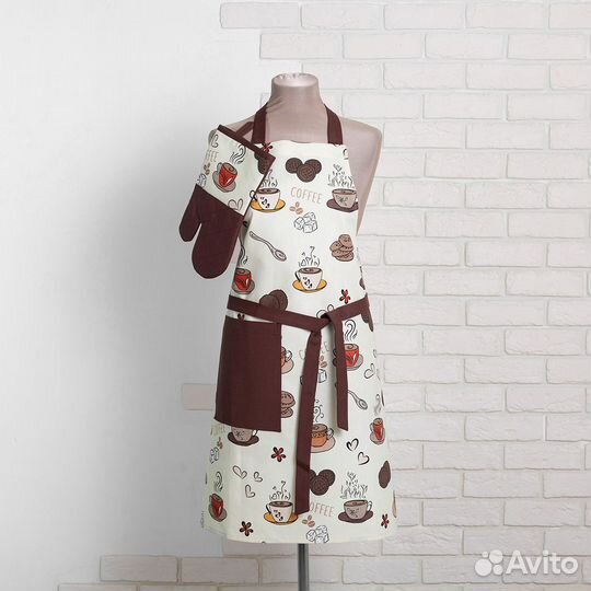 Фартук для кухни с прихваткой 