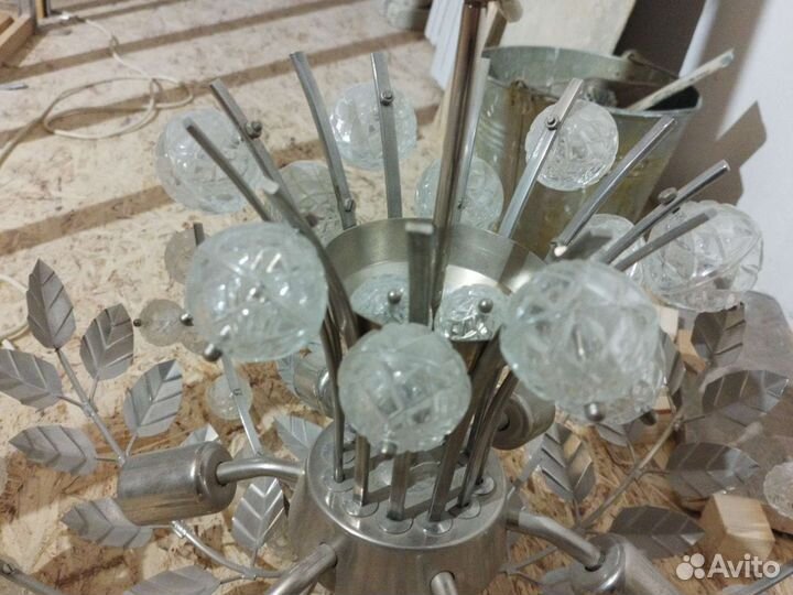 Хрустальная люстра СССР винтаж. Доставка