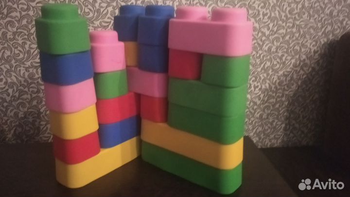 Кубики резиновые, мягкие - конструктор