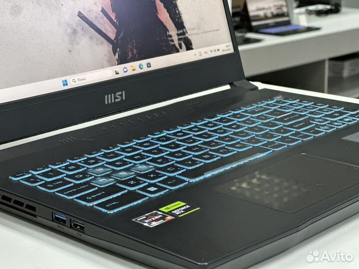 Игровой ноутбук новый MSI ryzen5-7535hs rtx4050