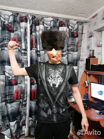 Норковая шапка мужская