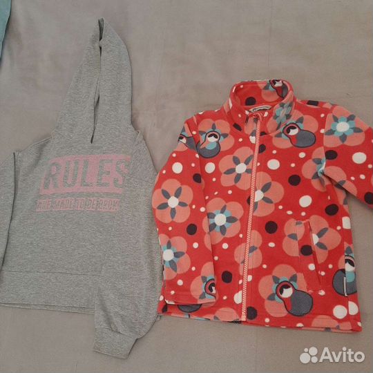 Теплая одежда для девочки пакетом 110-116см