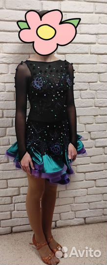 Платье для бальных танцев латина ю1