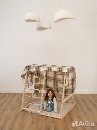 Детский спортивный комплекс деревянный