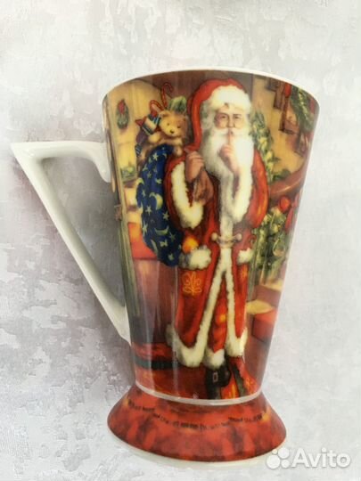Новогодняя чашка с Сантой Клаусом (Германия)