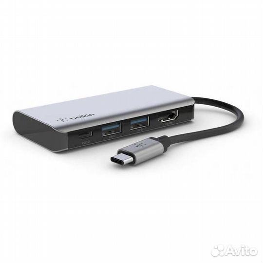 Адаптер Belkin USB-C 4 in 1 Multi-Port AVC006btSGY