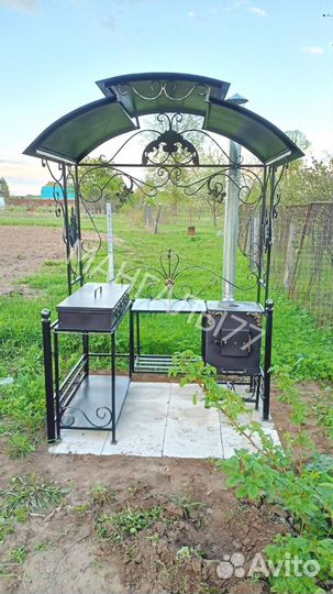 Мангал в стиле лофт