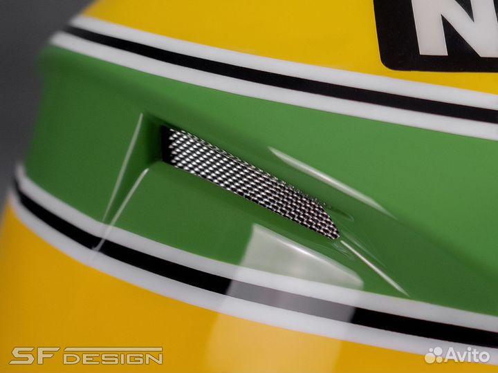 Аэрография для шлема Yellow Boss Marlboro Man