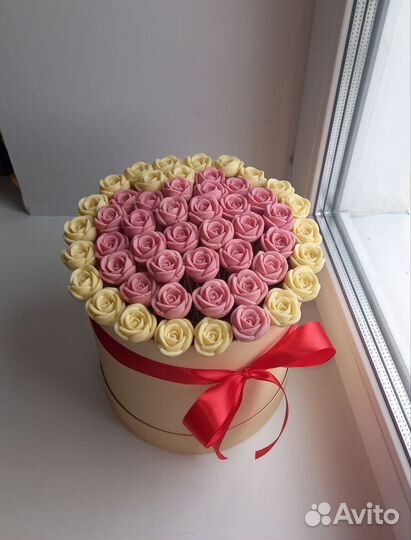 Сердце из роз