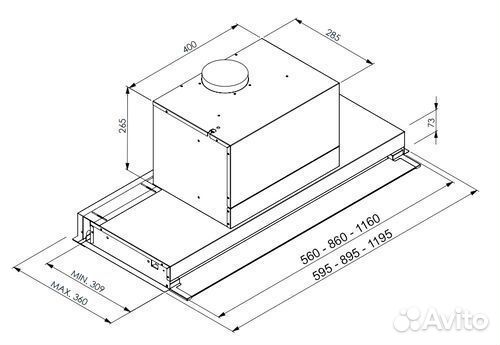 Вытяжка Faber Ilma X A60 нержавеющая сталь