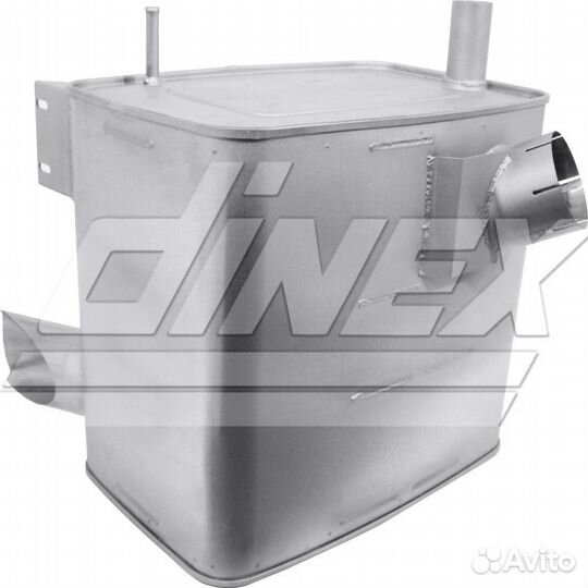 DIN50450 резонатор(бочка) глушителя евро 3 пря