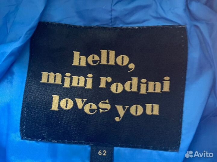 Mini rodini комбинезон демисезонный 62