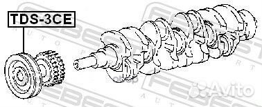 Шкив коленвала toyota caldina AT191,CT19#,ET196