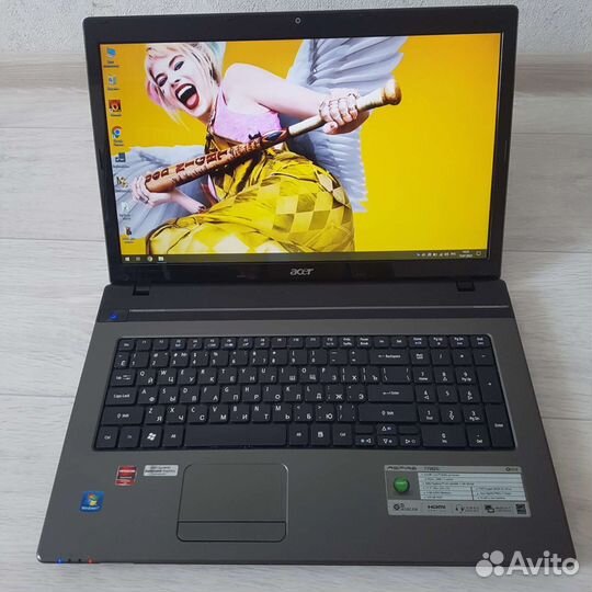 Ракета Acer i7/17.3/10gb/тянет игры