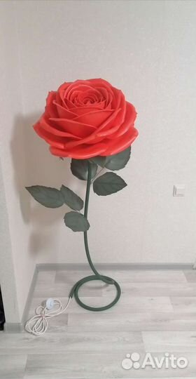 Светильник- ночник торшер роза