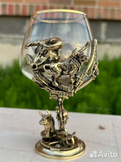 Бокалы для коньяка Телец бык