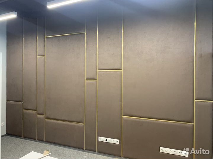 Мягкие стеновые панели с профилем