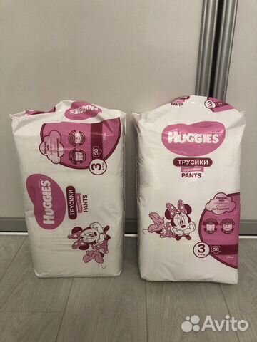 100 шт Подгузники-трусики Huggies Размер М