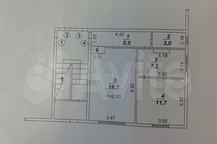 2-к. квартира, 46,2 м², 2/2 эт.