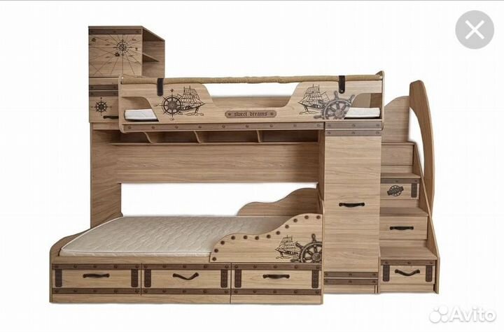 Двухъярусная кровать бу