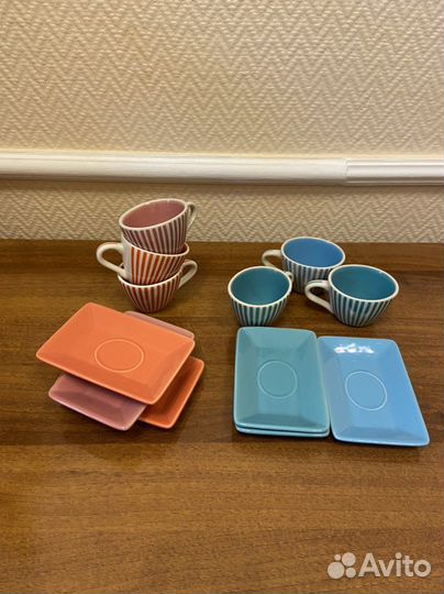 Кофейные чашки, 6 пар