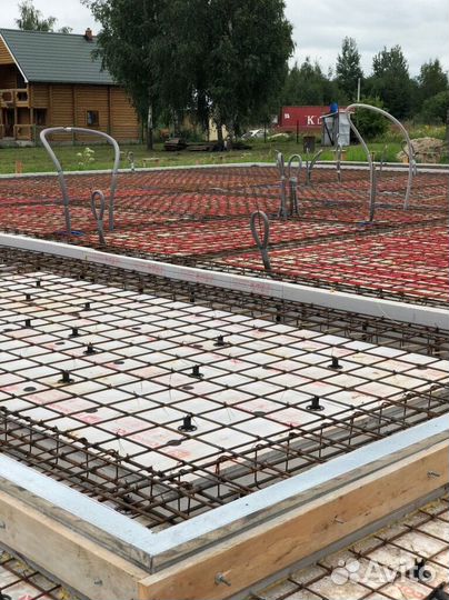 Бетонные работы фундамент отмостка дорожки