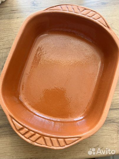 Блюдо для запекания глиняное