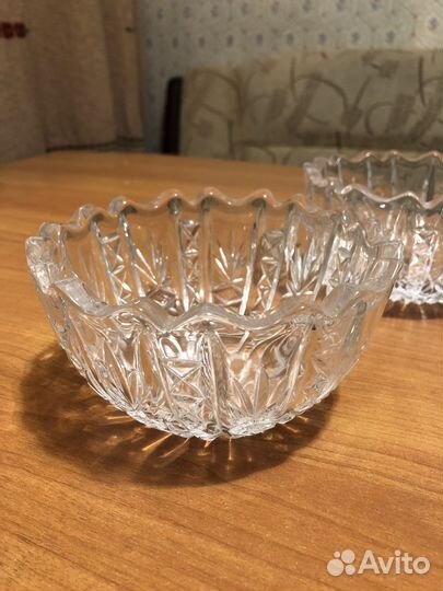 Вазы хрустальные для конфет, салатов (ссср)