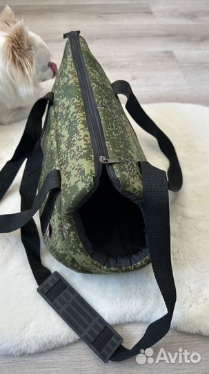 Сумка тёплая для собаки небольшого размера