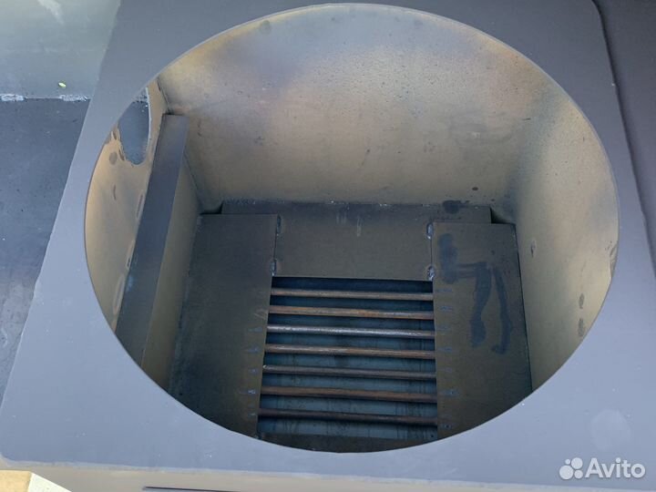 Мангал с печкой и крышей